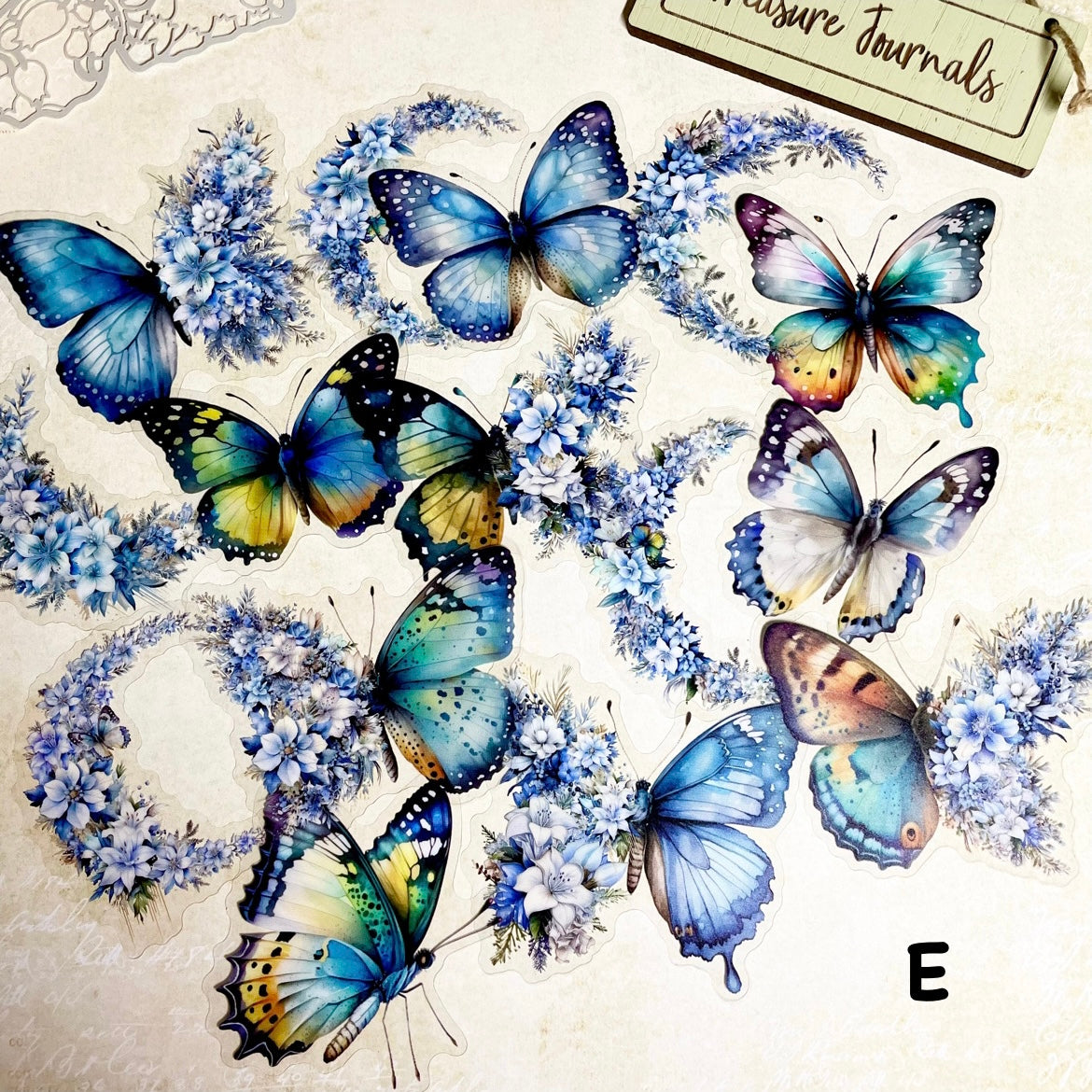 Luna Butterfly 30pc Sticker Set