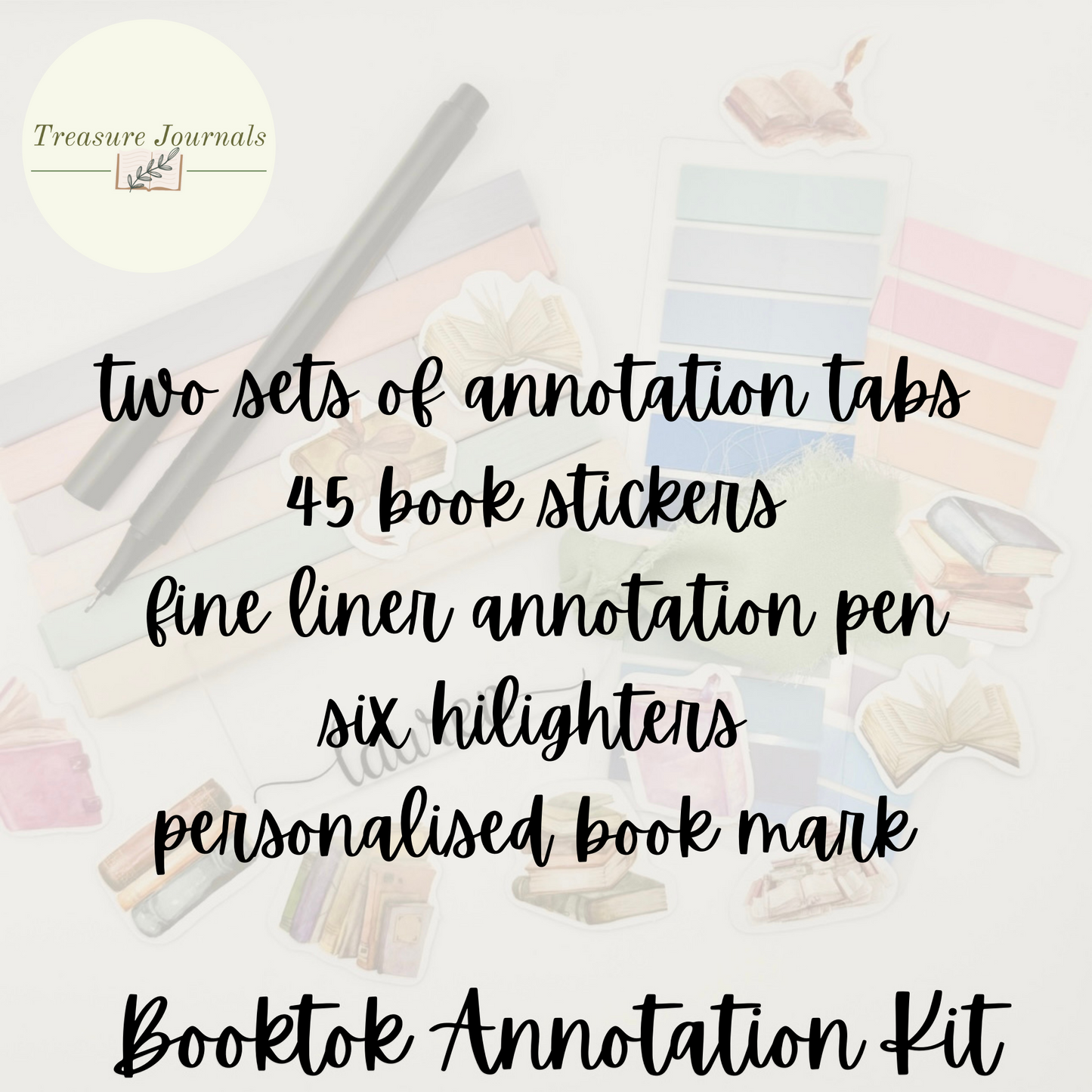 Book Lovers Annotation & Journaling Kit - Personalised | BookTok | Bookish