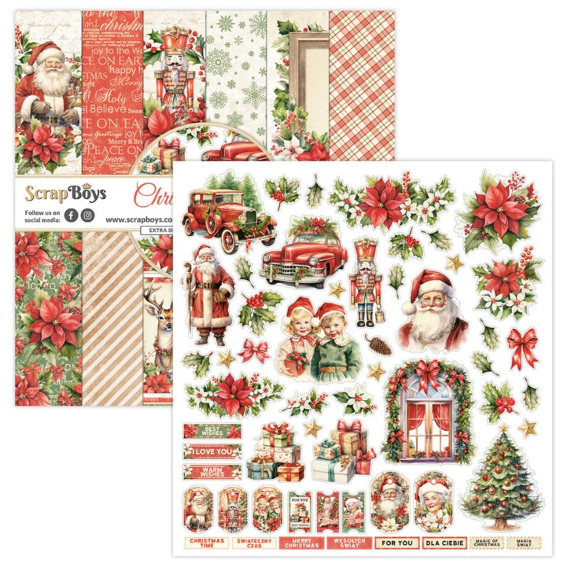 Christmas Day 12x12 Paper Pack - ScrapBoys