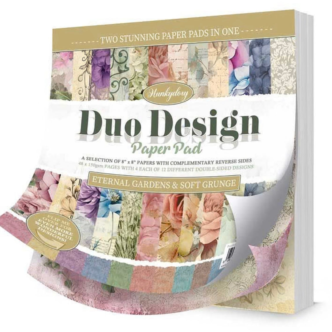 Duo Design Paper Pads - Eternal Gardens & Soft Grunge.  Hunkydory