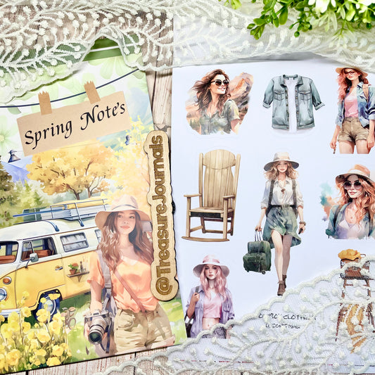 Spring Notes - 20 Page Sticker Book