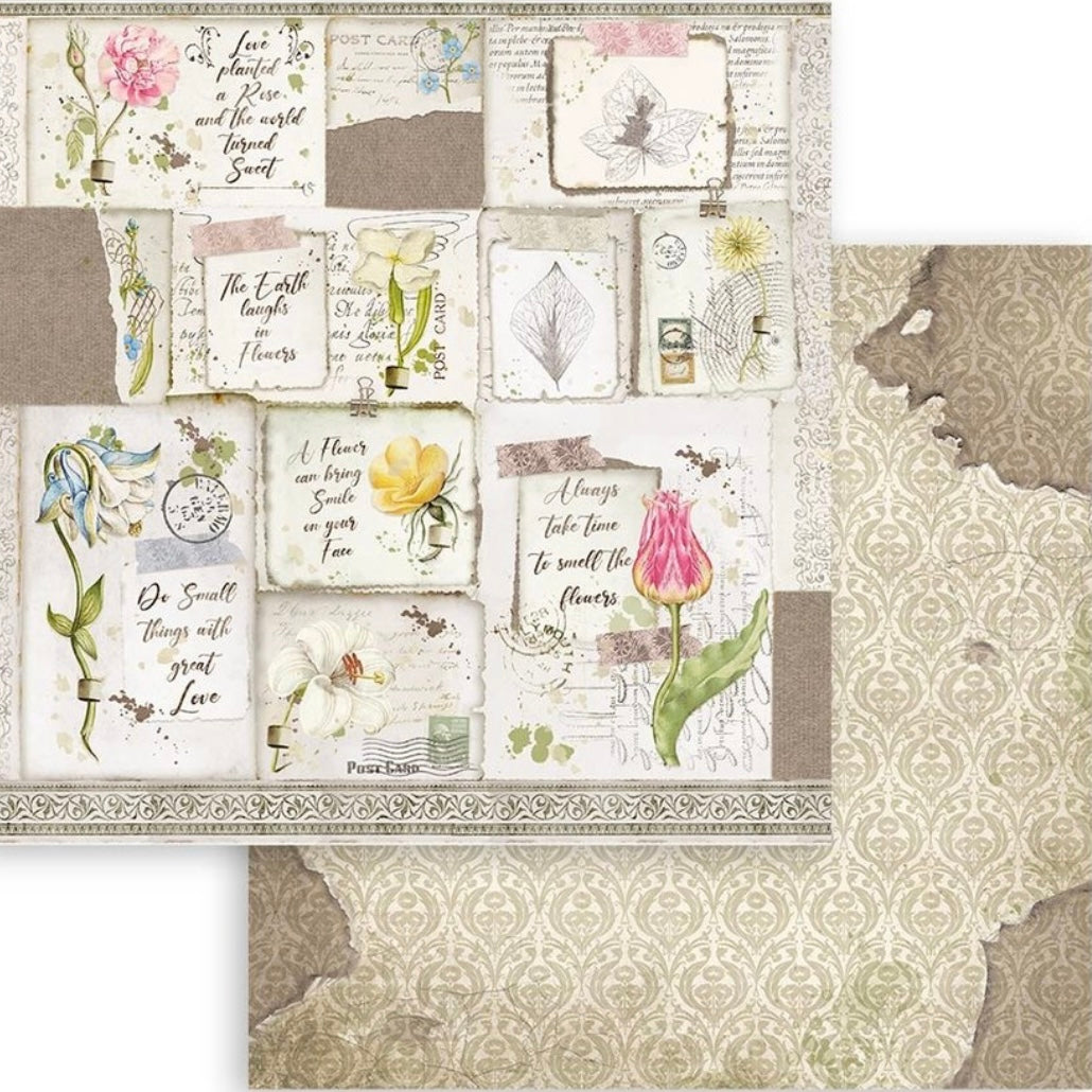 Romantic Garden House 12x12 Inch Paper Pack - Stamperia