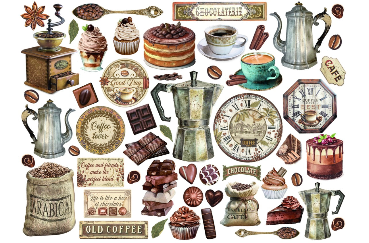 Coffee and Chocolate Die Cuts - Stamperia