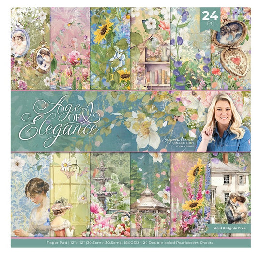 Crafter's Companion - Age of Elegance 12x12 Inch Paper Pad