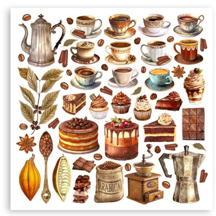 Coffee and Chocolate 12x12 Inch Paper Pack - Stamperia