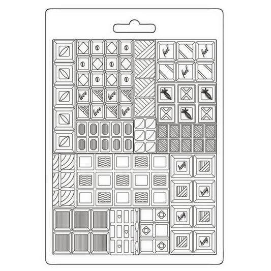 Coffee and Chocolate Soft Mould A5 Bars - Stamperia