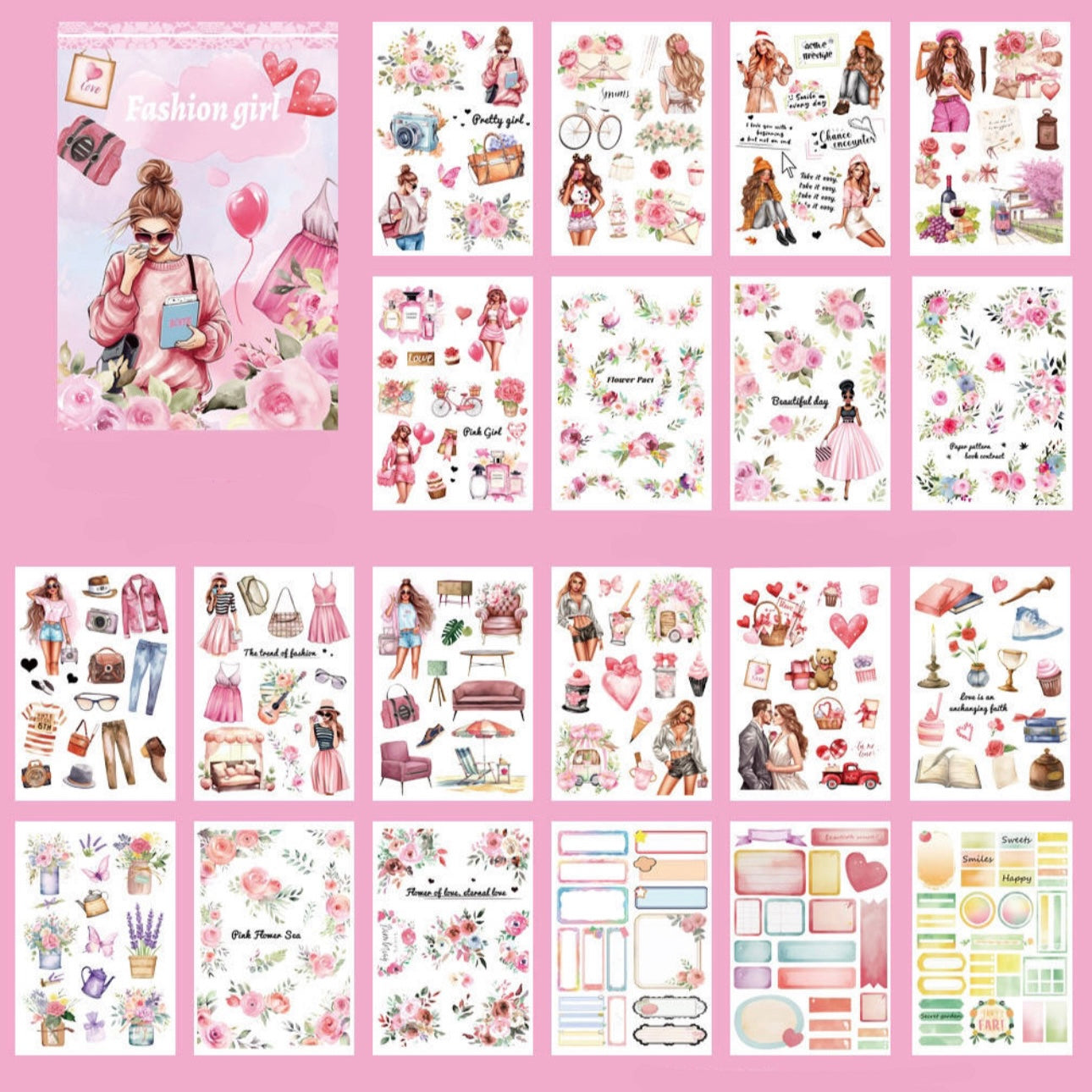 Fashion Girl - 20 Page Sticker Book