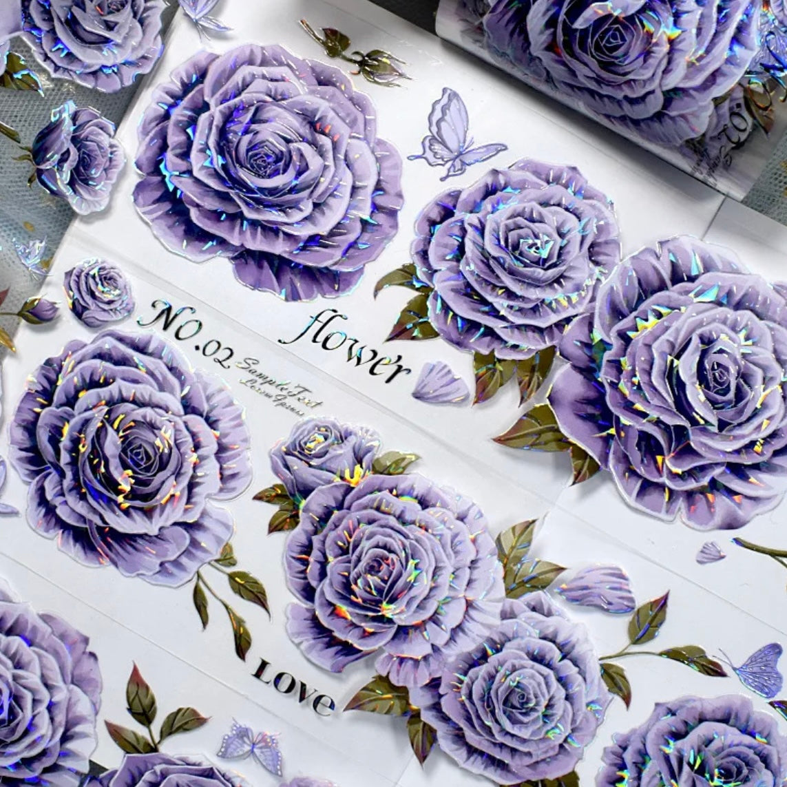 Purple Rose PET Tape 6cm x 2m