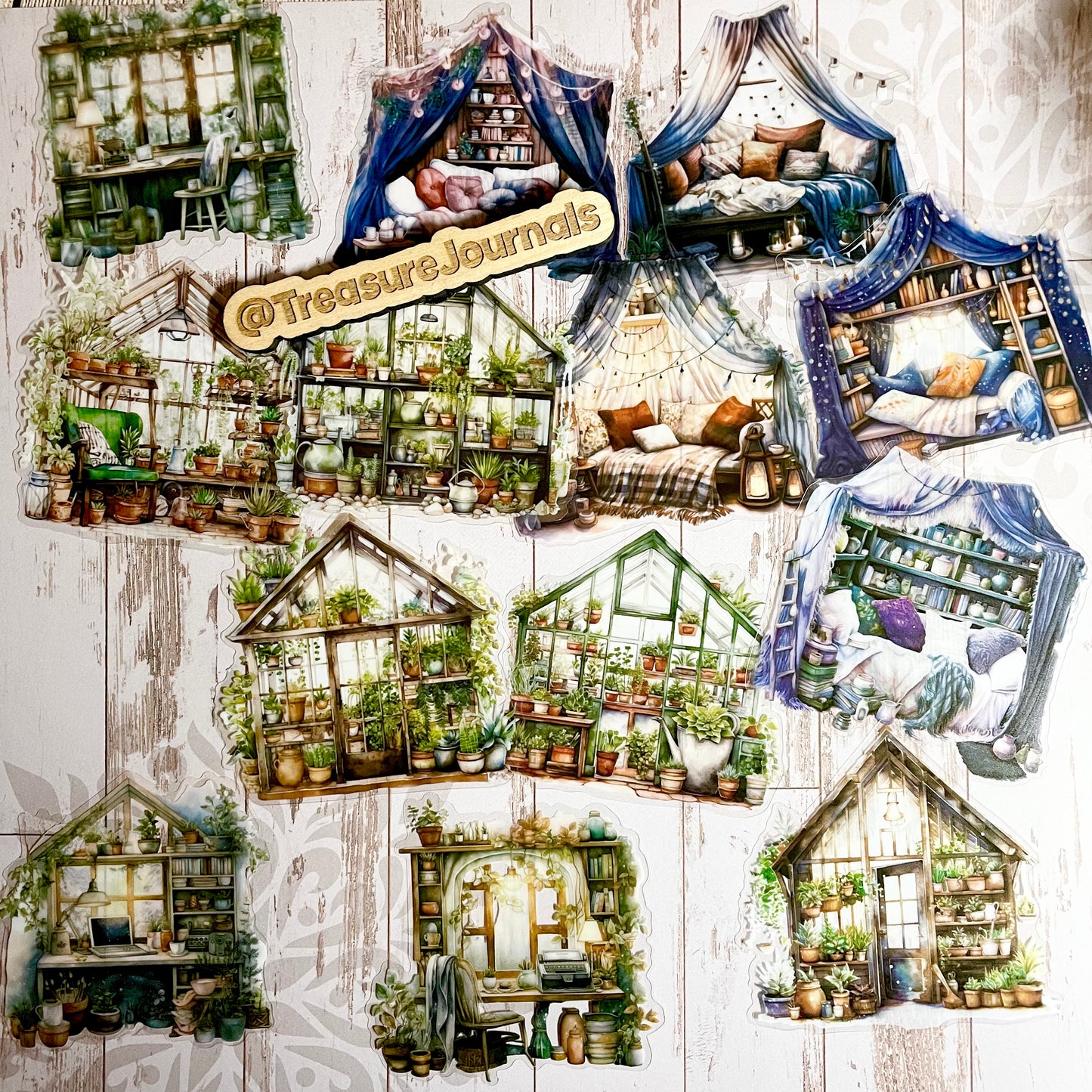 Cozy Cabin 40pc Sticker Set