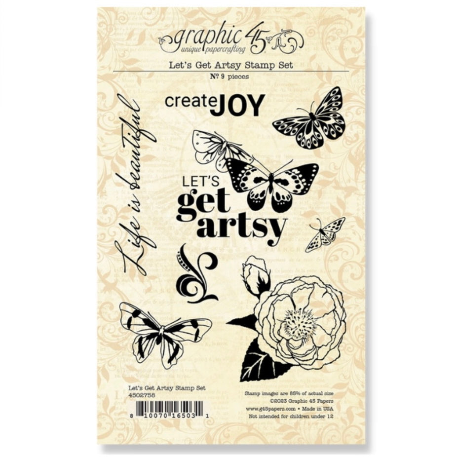 Let's Get Artsy Stamp Set - Graphic45