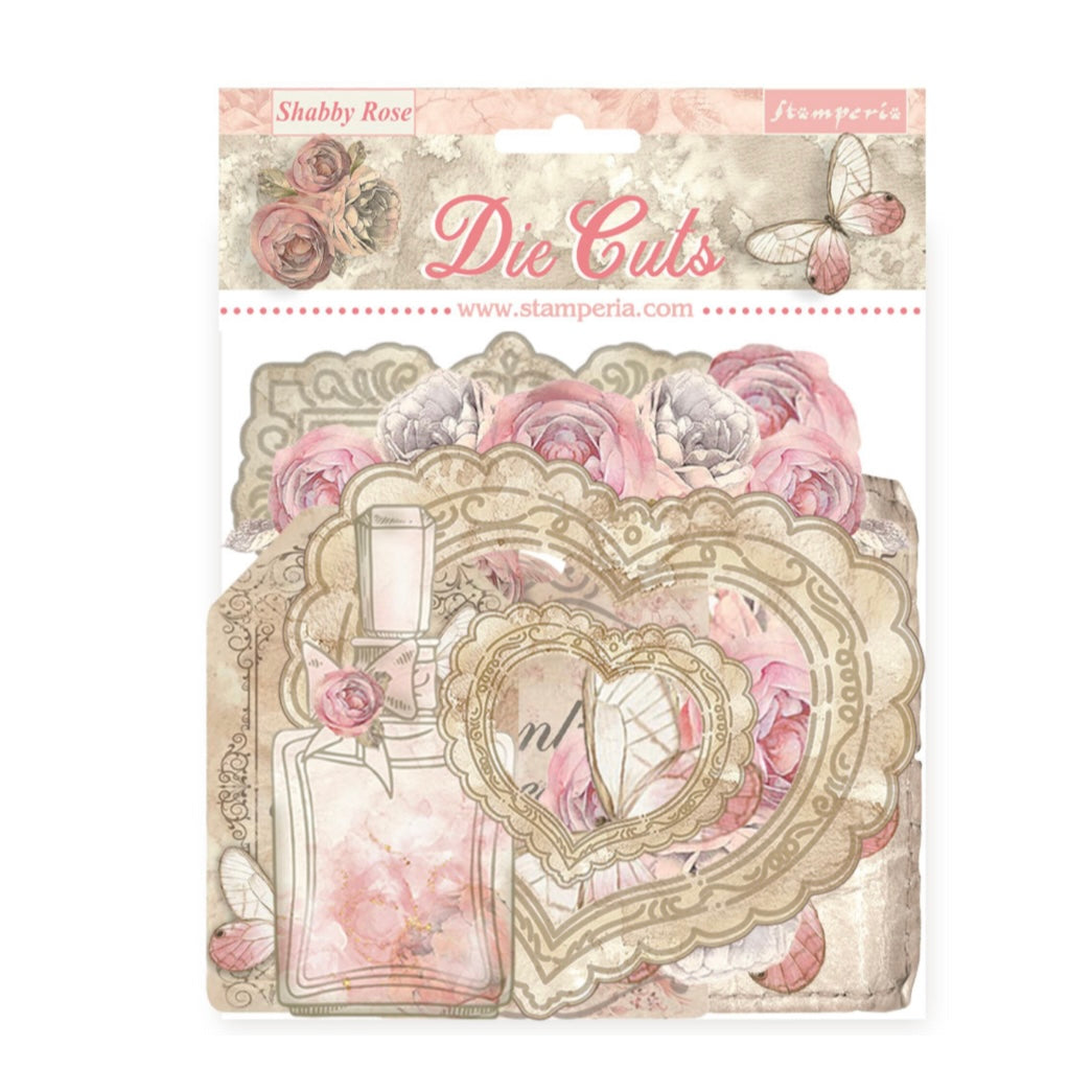 Shabby Rose Die Cuts Assorted (42pcs) - Stamperia