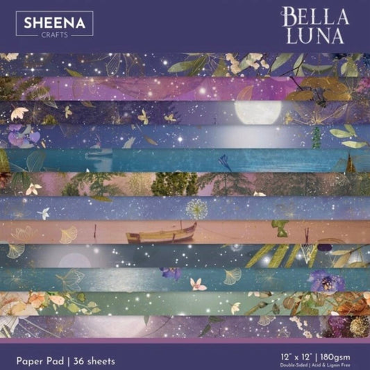 Bella Luna - 12" x 12" Paper Pad - Crafters Companion