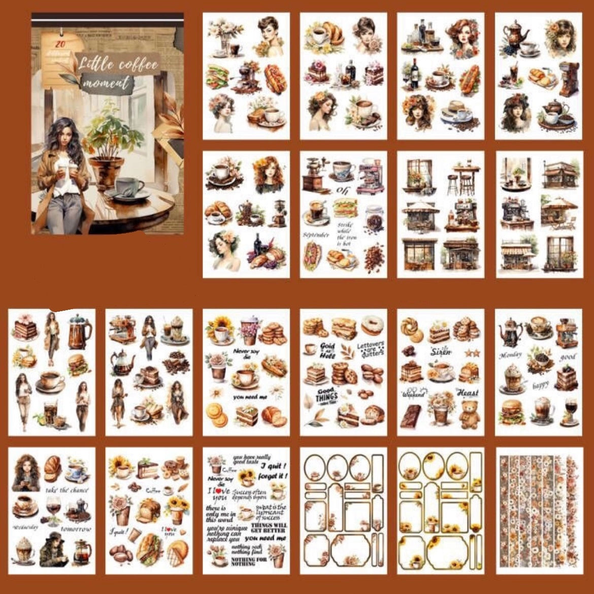 Little Coffee Moment - 20 Page Sticker Book