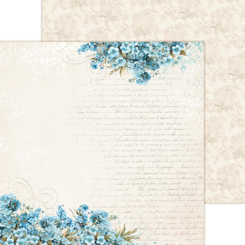 Dear Diary Forget-Me-Not 12x12 Inch Paper Pad - Lemoncraft