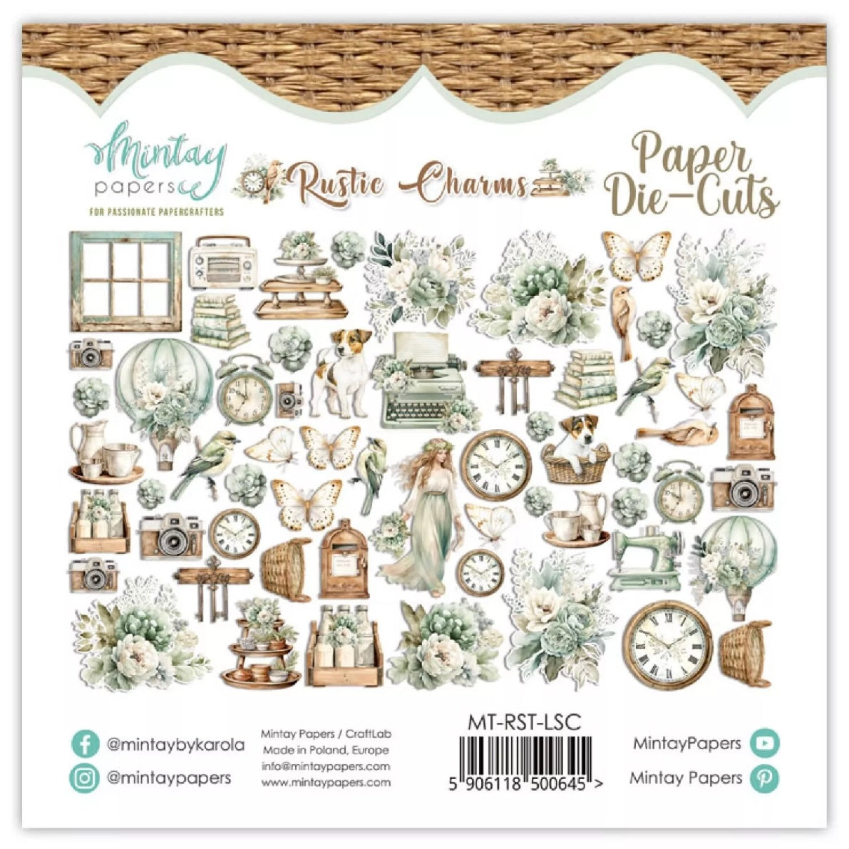 Rustic Charms - Paper Die Cuts - Mintay - 60pc