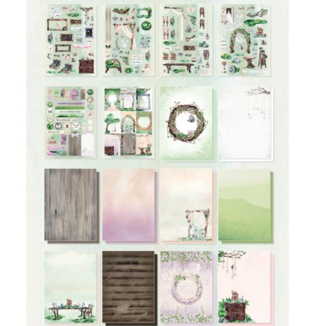 Romantic Forest DIY Block - Studio Light - A4