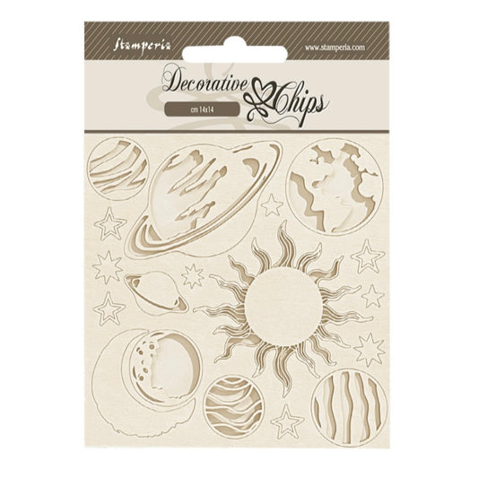 Fortune Decorative Chips Planets - Stamperia