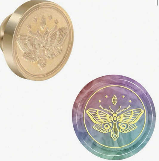 Crystal Moth Wax Stamp Head