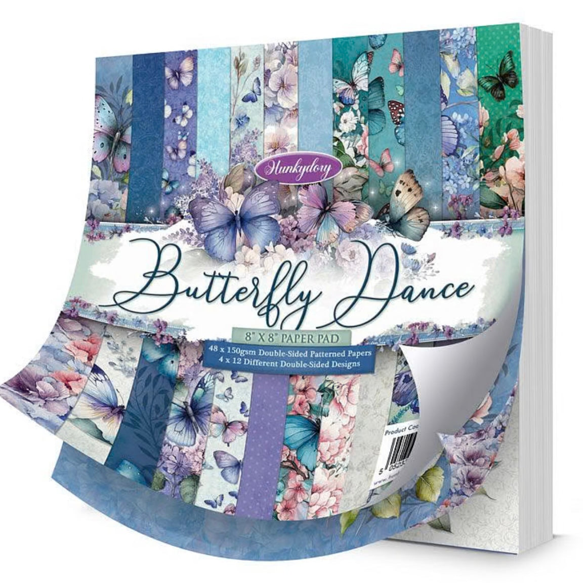 Butterfly Dance 8" x 8" Paper Pad - Hunkydory