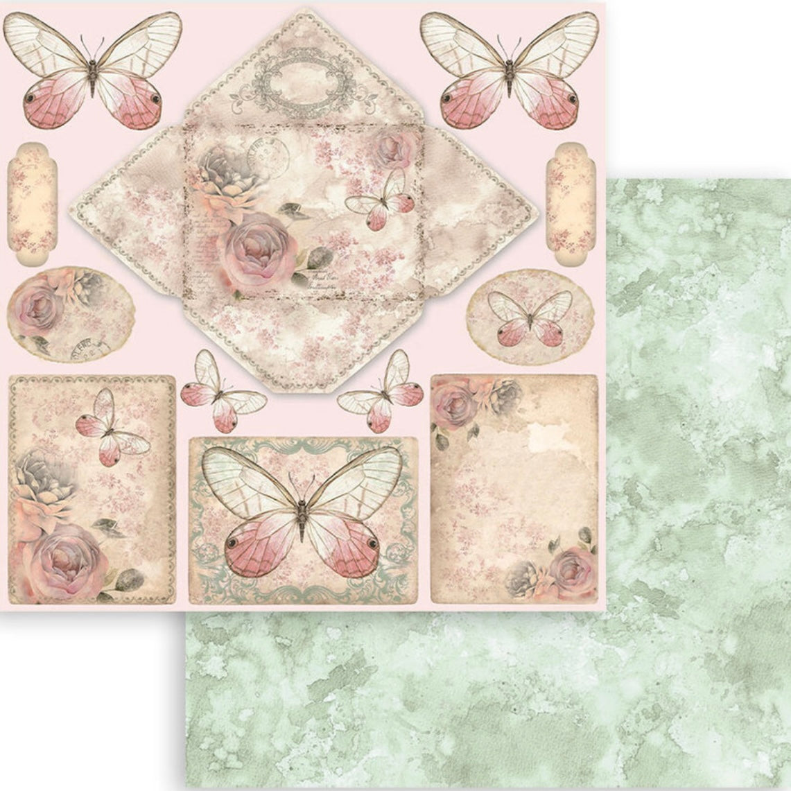 Shabby Rose 8x8 Inch Paper Pack - Stamperia