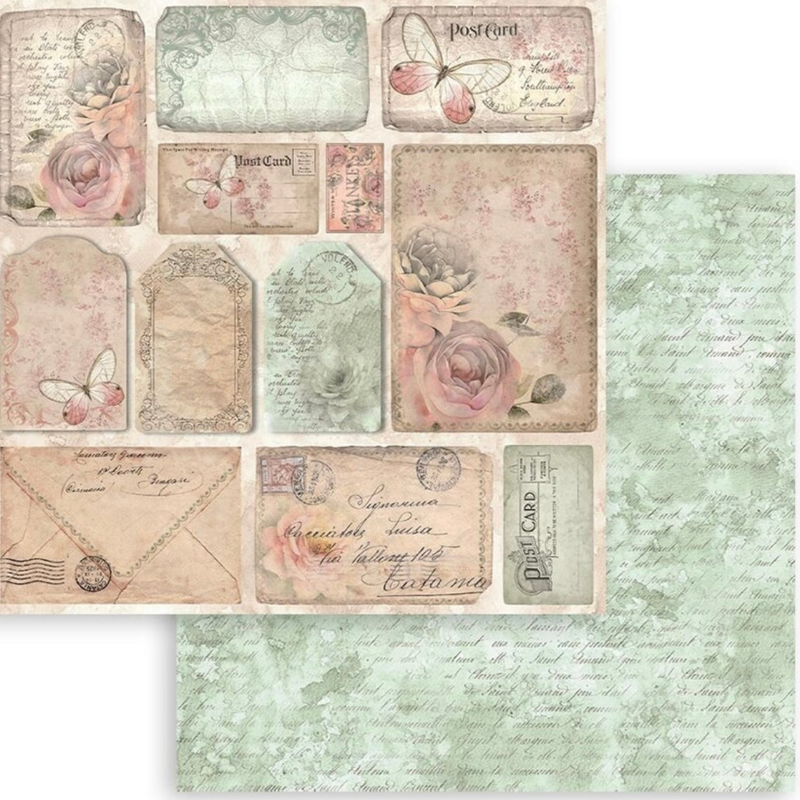 Shabby Rose 8x8 Inch Paper Pack - Stamperia