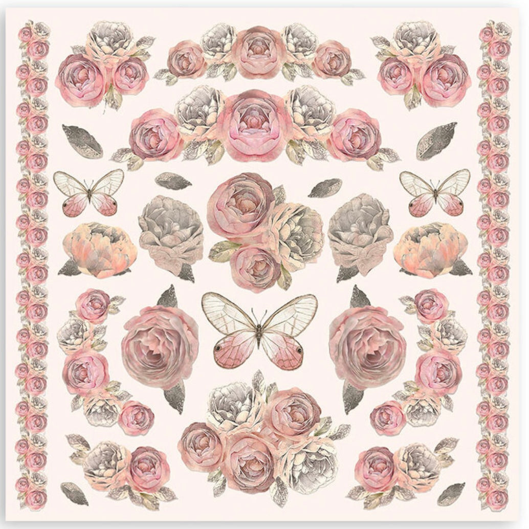 Shabby Rose 8x8 Inch Paper Pack - Stamperia