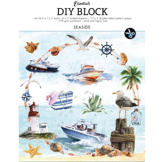 Seaside DIY Block - Studio Light - A4 - Mixed