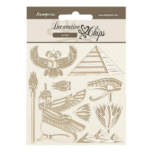 Fortune Decorative Chips Egypt Pyramid - Stamperia