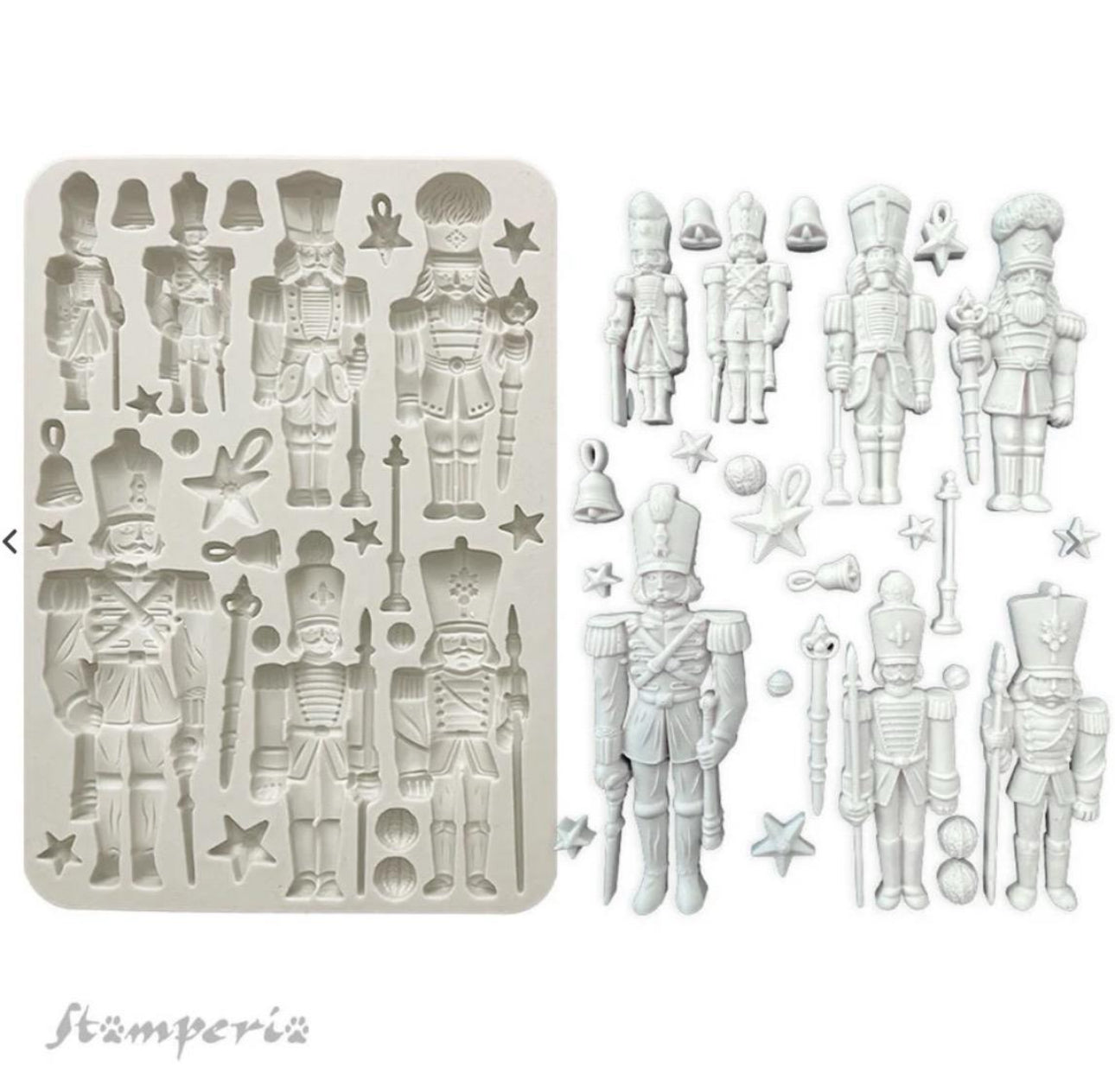 Stamperia - The Nutcracker Silicon Mould A5 Soldiers