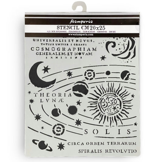 Fortune Thick Stencil 20x25cm Constellation - Stamperia