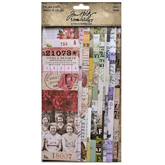 Tim Holtz Collage Strips Large - 30pc