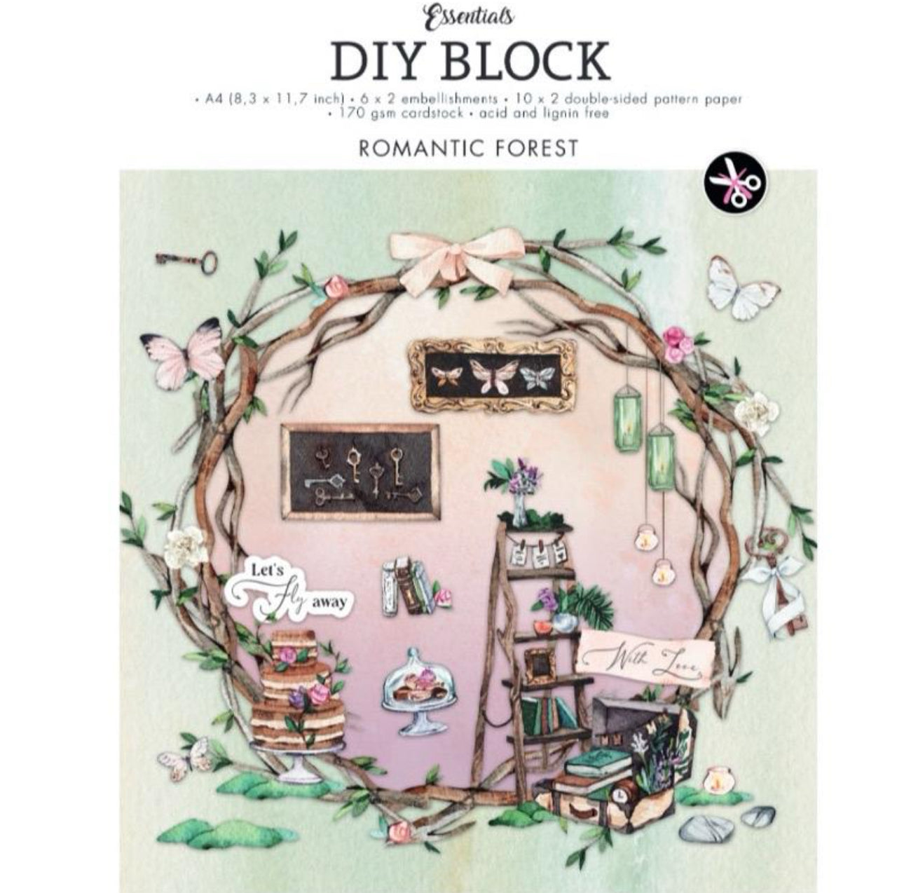 Romantic Forest DIY Block - Studio Light - A4