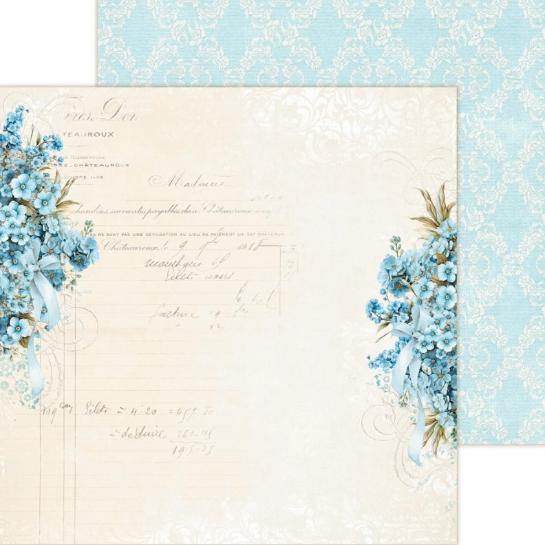 Dear Diary Forget-Me-Not 12x12 Inch Paper Pad - Lemoncraft