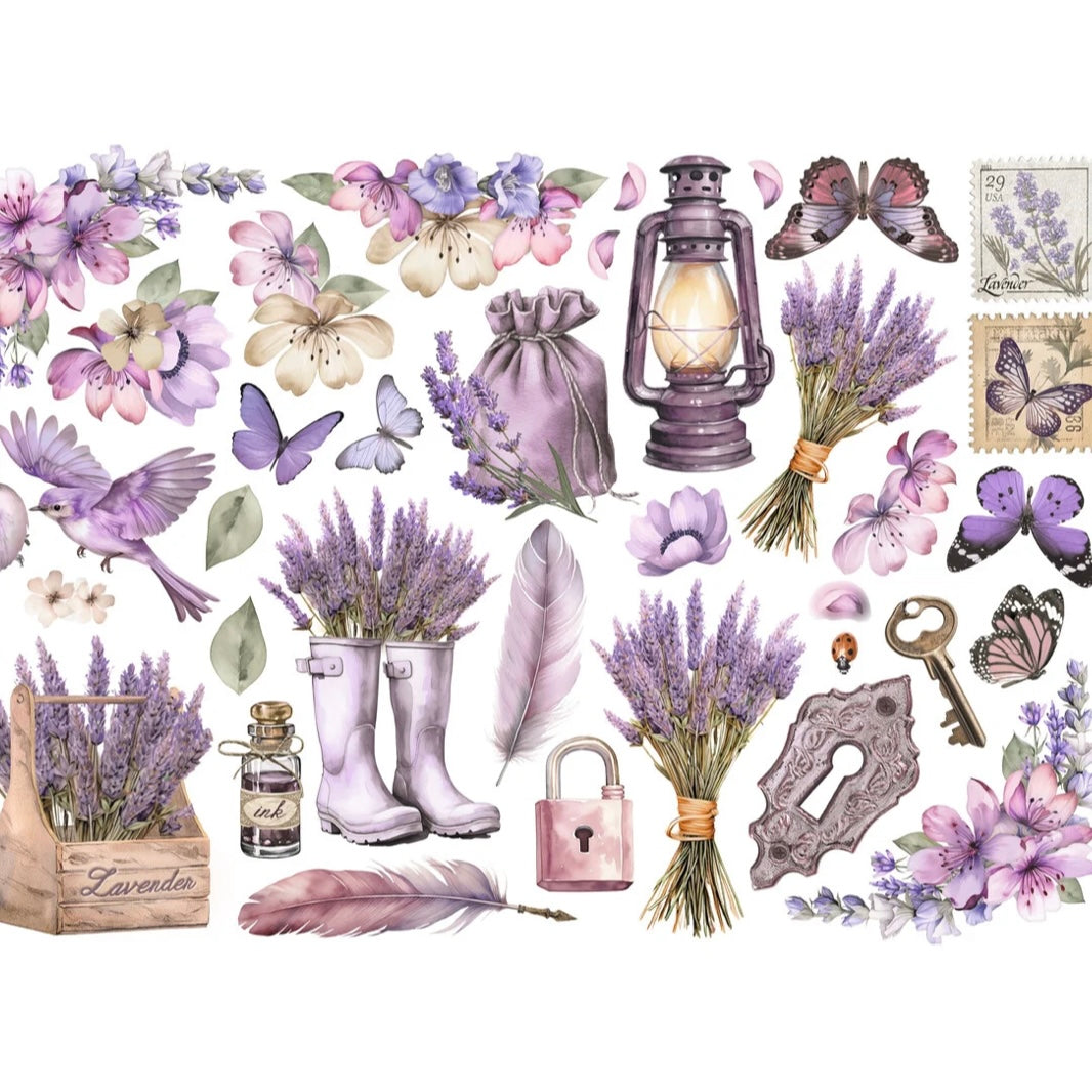 Stamperia - Lavender Ephemera (36pcs)