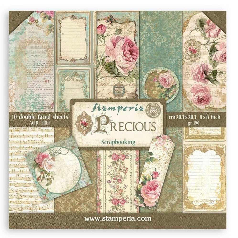 Precious 8x8 Paper Pack - Stamperia