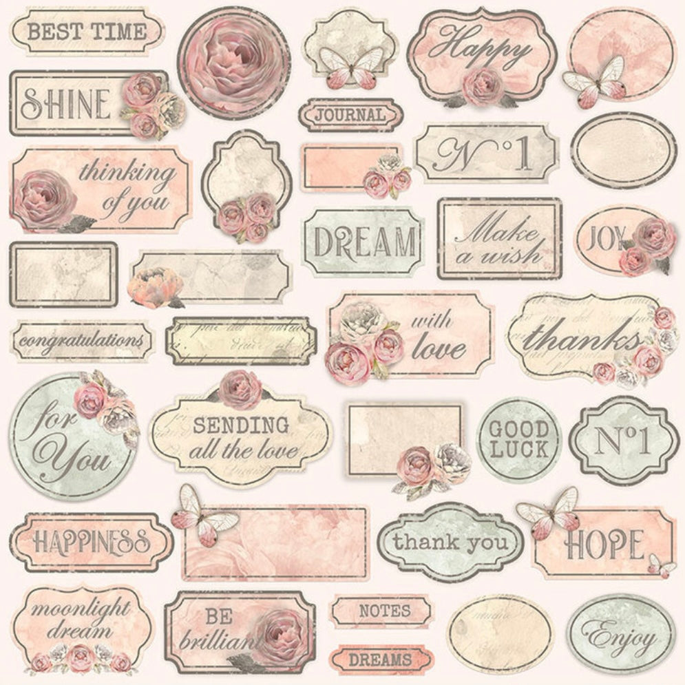 Shabby Rose 8x8 Inch Paper Pack - Stamperia