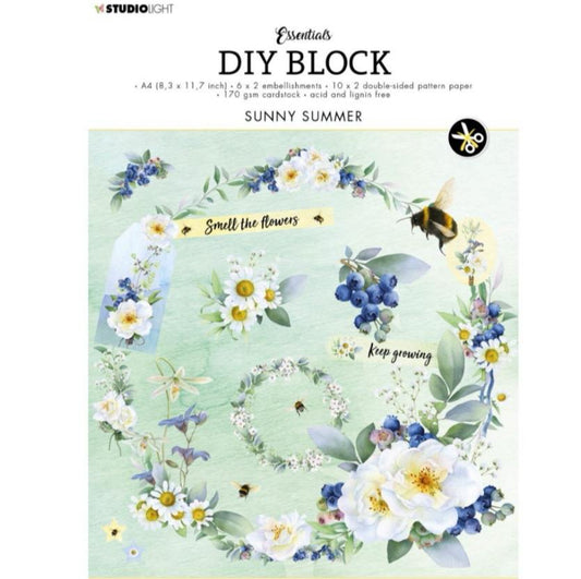 Sunny Summer DIY Block - Studio Light - A4