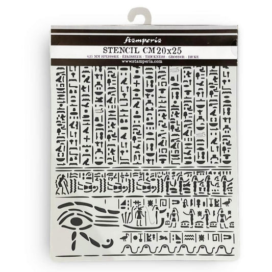 Fortune Thick Stencil 20x25cm Egypt - Stamperia