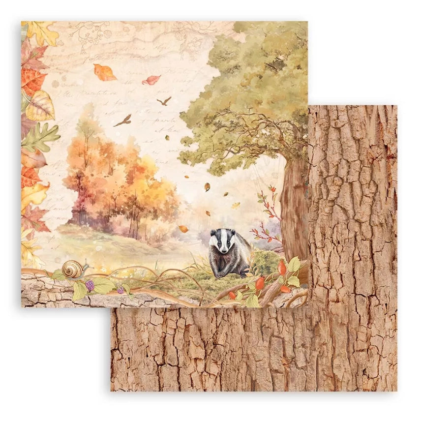 Stamperia Romantic Woodland Paper Pad 8x8 Inch