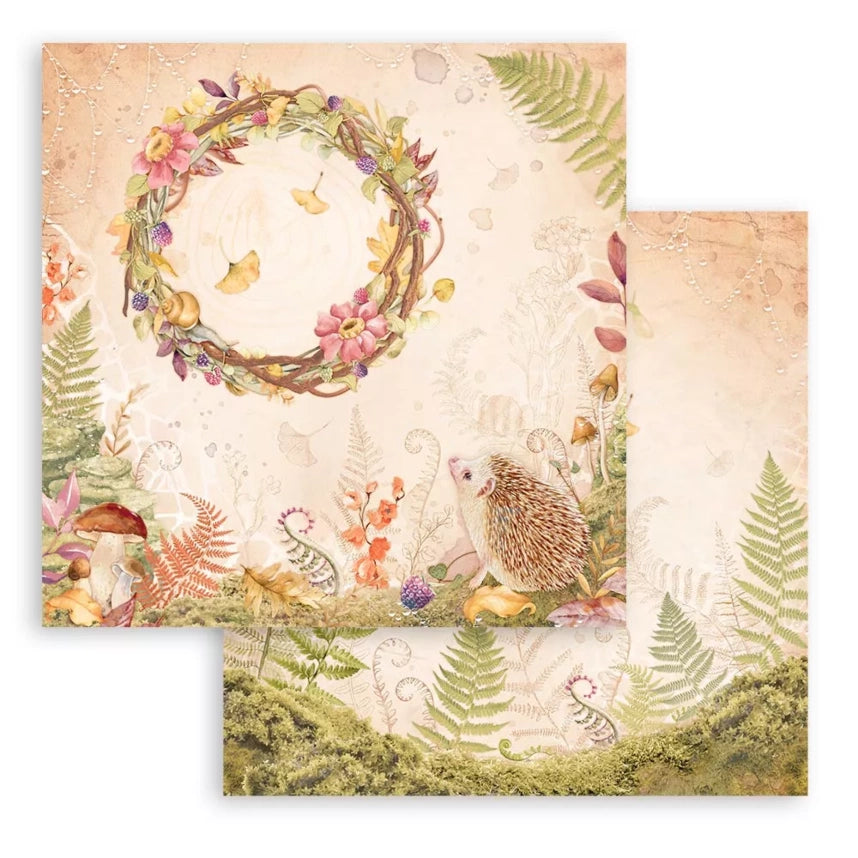 Stamperia Romantic Woodland Paper Pad 8x8 Inch