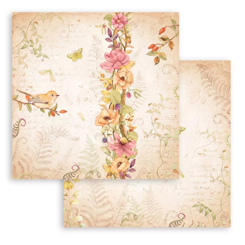 Stamperia Romantic Woodland Paper Pad 8x8 Inch