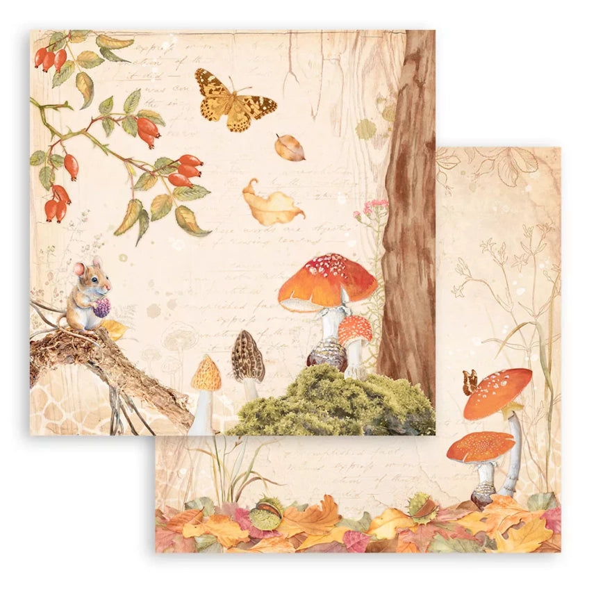 Stamperia Romantic Woodland Paper Pad 8x8 Inch