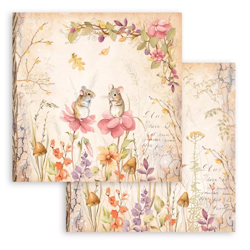 Stamperia Romantic Woodland Paper Pad 8x8 Inch