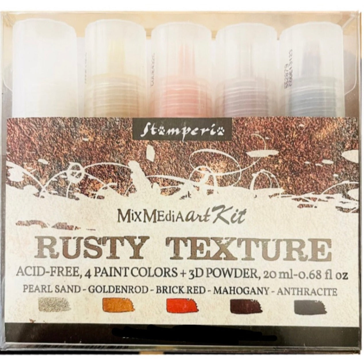 Stamperia - Rusty Texture Paints 5x20ml