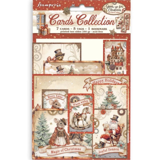 Stamperia - Gear up for Christmas Cards Collection