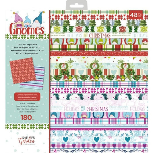 Gnomes 12x12 Inch Paper Pad - Crafters Companion