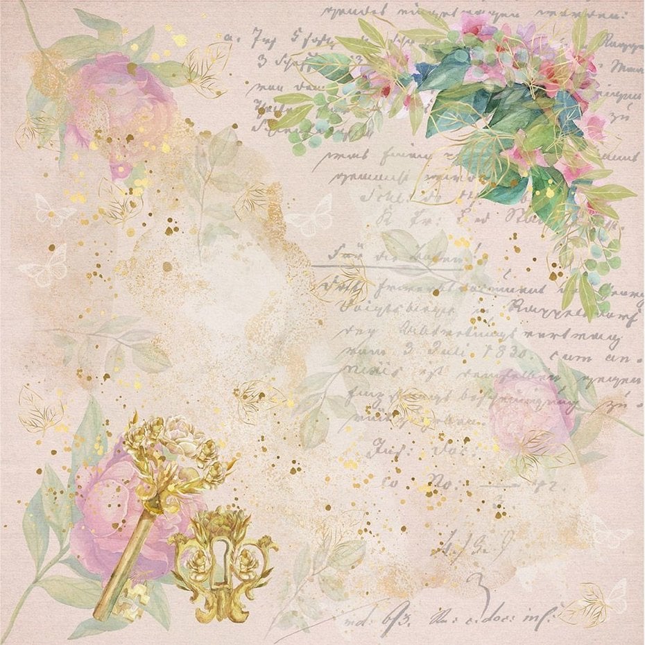 Secret Garden 8x8 Inch Vellum Pad - Crafters Companion