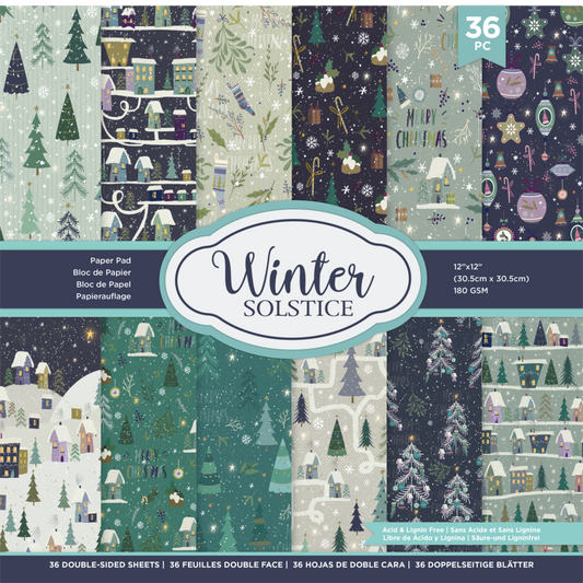 Winter Solstice 12x12 Inch Paper Pad - Crafters Companion