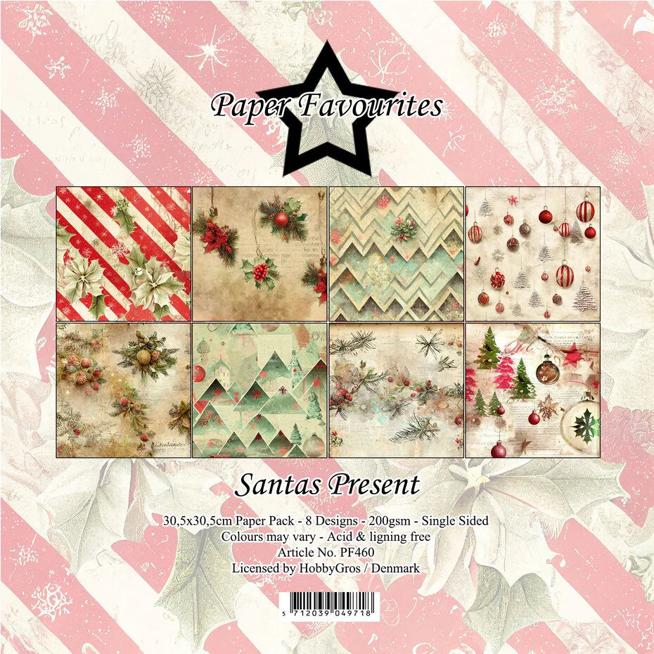 Santas Present 12x12 Inch Paper Pack - Paper Favourites