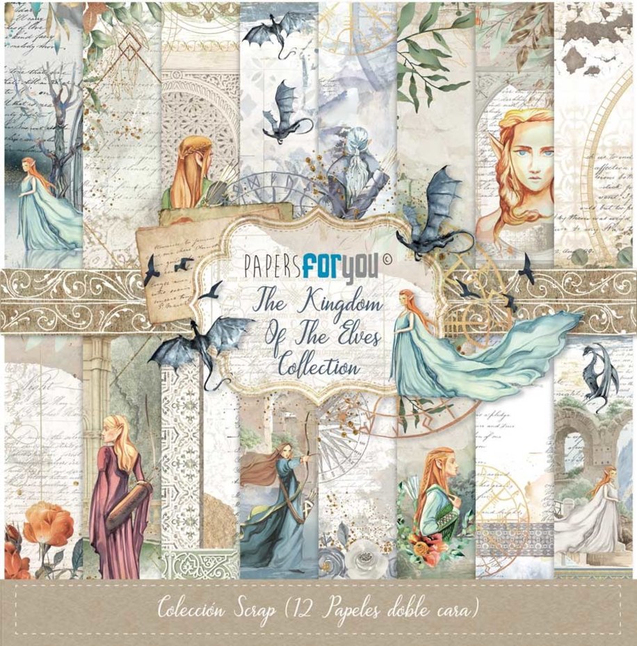 The Kingdom Of The Elves Scrap Paper Pack - Papers For You